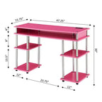 Bureaux pour enfants HomeStock avec étagère ouverte