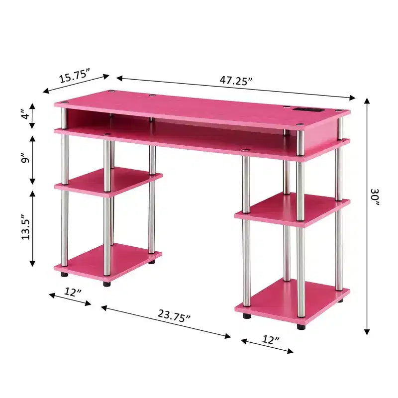 Bureaux pour enfants HomeStock avec étagère ouverte