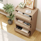 Commode haute Garvee de 117 cm à 5 tiroirs, commode de rangement en rotin à 5 tiroirs pour chambre, salon ou couloir