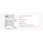 Comptoir de réception VEVOR, table de réception rectangulaire de 60 cm, bureau de réception moderne avec tiroir, petite table de comptoir de vente au détail minimaliste, blanc