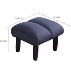 Fauteuil de sol pivotant FurnitureR avec pouf, chaise longue inclinable réglable avec repose-pieds, chaise de méditation pour salon ou chambre, BLEU