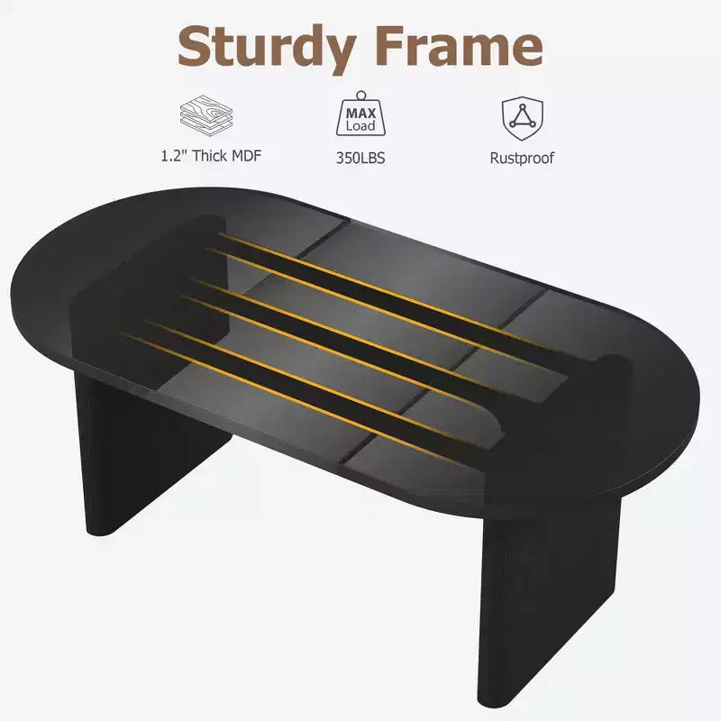 Bureau exécutif ovale, grand bureau d'ordinateur de style ferme pour bureau à domicile, poste de travail en bois pour ordinateur portable, table d'étude et d'écriture