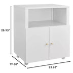 Meuble Classeur Métallique Mobile avec Portes et Serrure, Étagère Réglable, Rangement Sous Bureau, pour Maison, Bureau