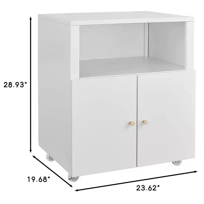 Meuble Classeur Métallique Mobile avec Portes et Serrure, Étagère Réglable, Rangement Sous Bureau, pour Maison, Bureau