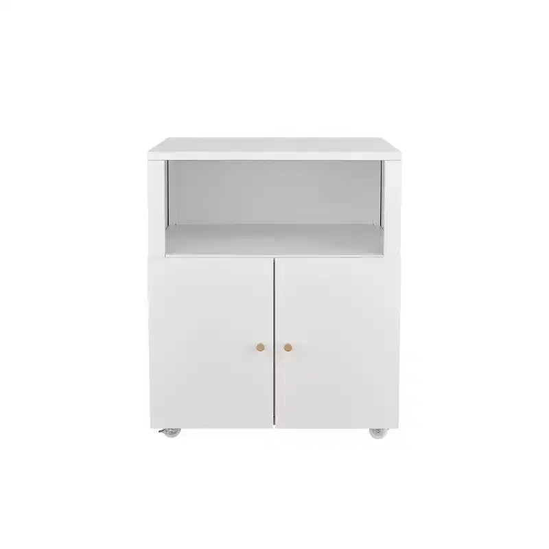 Meuble Classeur Métallique Mobile avec Portes et Serrure, Étagère Réglable, Rangement Sous Bureau, pour Maison, Bureau