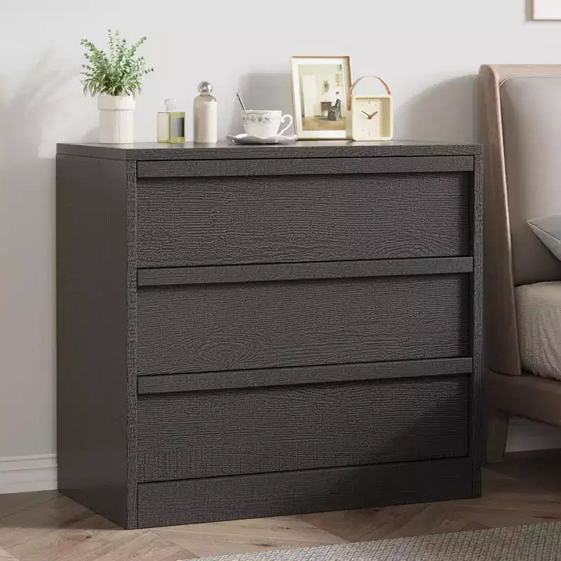 Modern 4-Drawer Dresser for Bedroom, Large Storage & Anti-Tip Design, Small Modern Bedside End Table, for Living Room, Nursery, Entryway