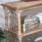 Console GDFStudio Arthur de style gothique rustique à 3 niveaux