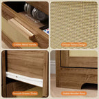 Commode à 10 tiroirs, Meuble de rangement en bois avec dispositif anti-basculement, pour salon, couloir, entrée