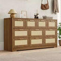 10 Drawers Dresser, Wooden Storage Organizer with Anti-tipping Device, for Living Room, Hallway, Entryway