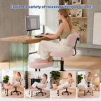 Chaise de méditation et de bureau ergonomique JIONJOY pour s'asseoir en tailleur - Pivotante à 360°, hauteur réglable, assise multiposition