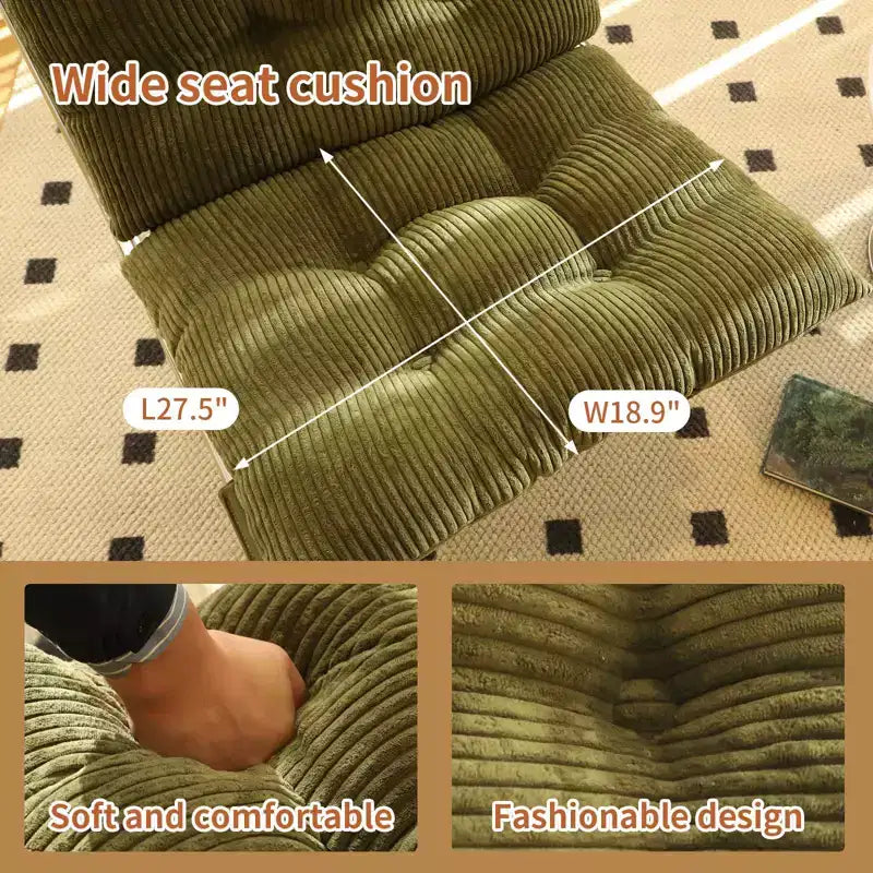 Fauteuil d'appoint moderne surdimensionné pour salon et bureau - Piètement en métal chromé