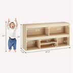 Organisateur de rangement de jouets pour enfants avec 5 casiers de rangement, organisateurs de jouets avec tiroir, étagère à livres et rangement de jouets pour salle de jeux, chambre à coucher, chambre d'enfants, salle de classe