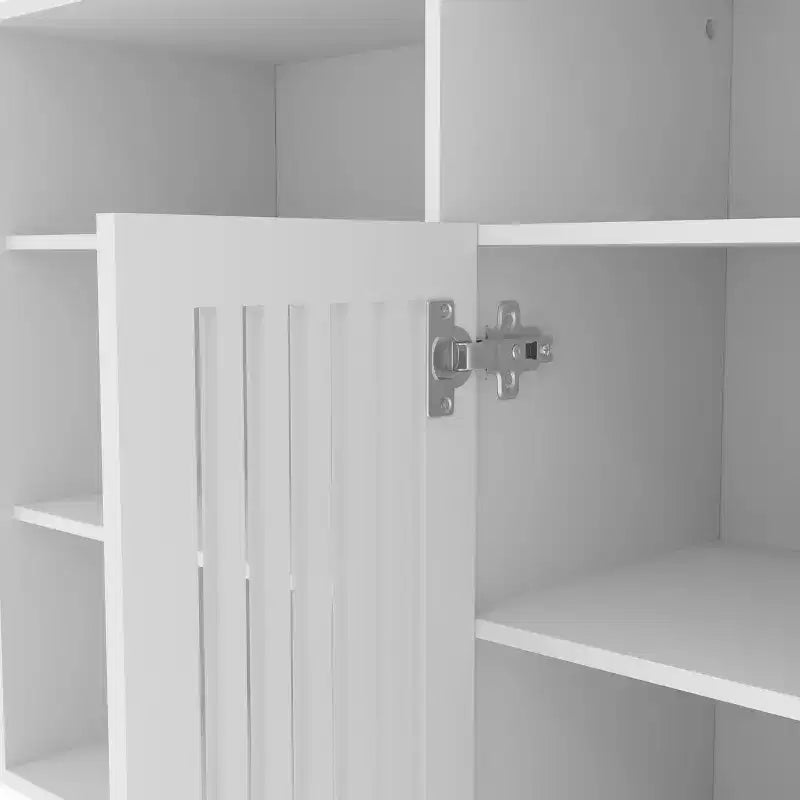 Meuble TV de Ferme avec Étagères, Meuble TV pour Téléviseurs de 70 Pouces, Étagères Réglables, Rangement, pour Salon, Chambre à Coucher