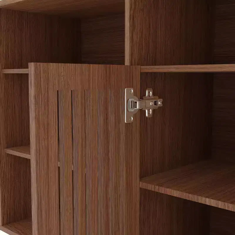 Meuble TV de Ferme avec Étagères, Meuble TV pour Téléviseurs de 70 Pouces, Étagères Réglables, Rangement, pour Salon, Chambre à Coucher