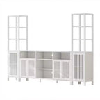 Meuble TV de Ferme avec Étagères, Meuble TV pour Téléviseurs de 70 Pouces, Étagères Réglables, Rangement, pour Salon, Chambre à Coucher