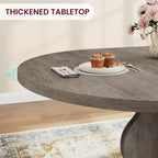 Table de salle à manger extensible avec cadre en bois robuste pour la salle à manger, la cuisine