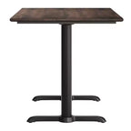 Plateau de table Flash Furniture Acadia avec technologie HPL TopGuard et pied en X à hauteur de table