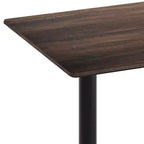Plateau de table Flash Furniture Acadia avec technologie HPL TopGuard et pied en X à hauteur de table