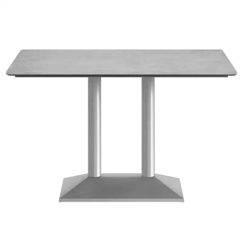 Plateau de table d'intérieur/extérieur Flash Furniture Acadia avec technologie HPL TopGuard et base de table de bistro en fonte