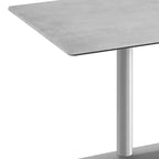 Plateau de table d'intérieur/extérieur Flash Furniture Acadia avec technologie HPL TopGuard et base de table de bistro en fonte