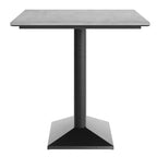 Plateau de table d'intérieur/extérieur Flash Furniture Acadia avec technologie HPL TopGuard et base de table de bistro en fonte