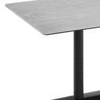 Plateau de table d'intérieur/extérieur Flash Furniture Acadia avec technologie HPL TopGuard et base de table de bistro en fonte
