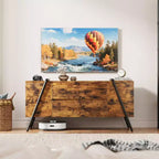 TV Stand for TVs Up to 60, Modern Entertainment Center with Storage Drawers & U-Shape Metal Legs, Media Console for Living Room