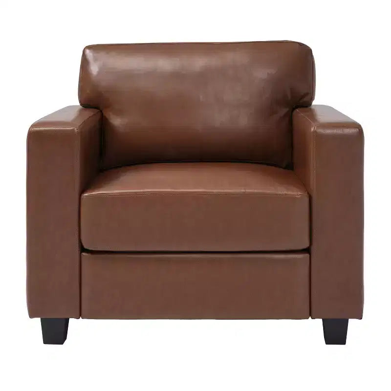 Fauteuil Christopher Knight Home Galen moderne rembourré en similicuir