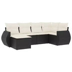 vidaXL Garden Sofa Set Black PE rattan Large Modular Garden Sofa Set