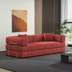 MooxvMoo 79 Canapé Modulable Convertible, Canapé de Sol Pudding, Lit Pliant pour Salon Chambre, Orange