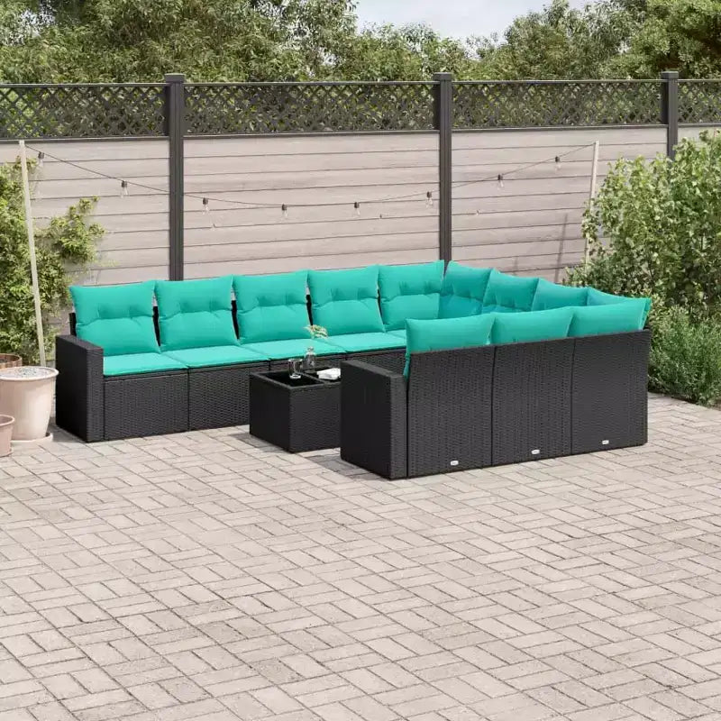 vidaXL Salon de jardin en acacia massif et polyester Naturel