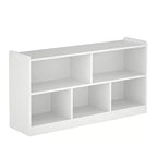 Meuble de rangement pour enfants en bois avec 5 sections, bibliothèque Montessori et organisateur de jouets pour crèche, salle de jeux, salle de classe et chambre à coucher