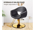 Fauteuil de salon de coiffure Karl Home avec motif de losanges saisissant et assise extra large