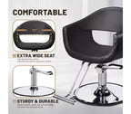 Fauteuil de salon de coiffure Karl Home avec motif de losanges saisissant et assise extra large