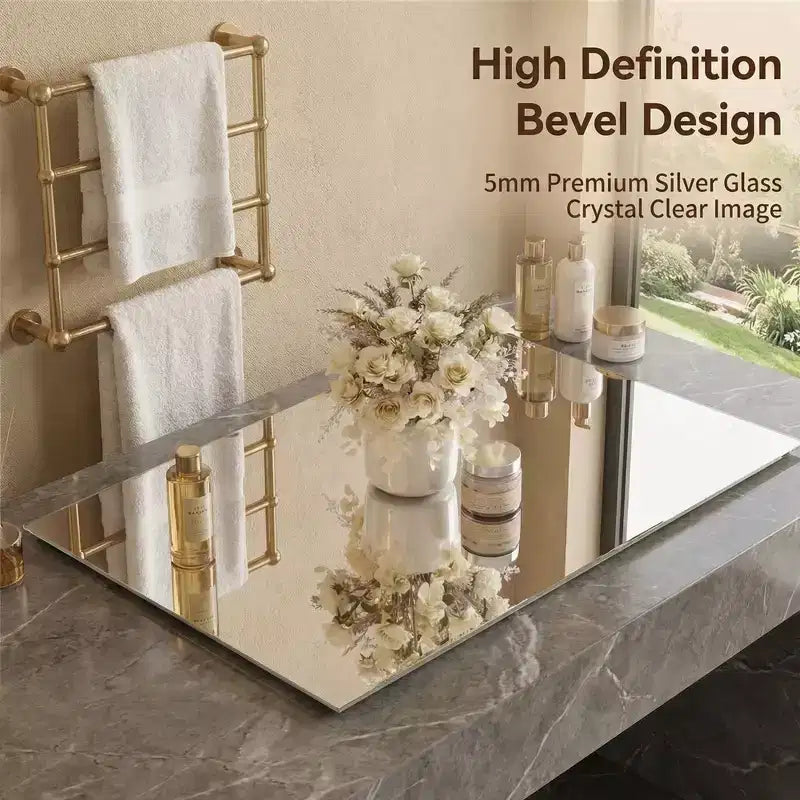 Miroir ovale pleine longueur Whisen 65 x 24, Miroir mural en verre argenté sans cuivre incassable pour entrée, chambre et salon