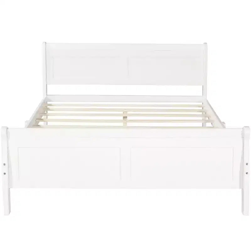 Lit plateforme moderne en bois pleine grandeur avec tête de lit Luxystar