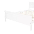Lit plateforme moderne en bois pleine grandeur avec tête de lit Luxystar
