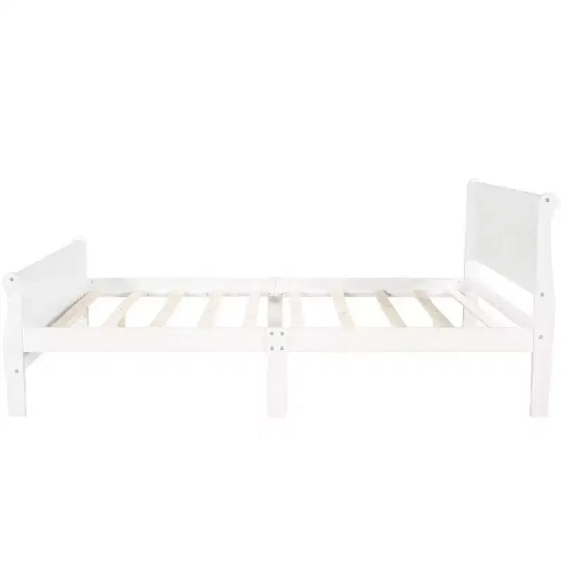 Lit plateforme moderne en bois pleine grandeur avec tête de lit Luxystar
