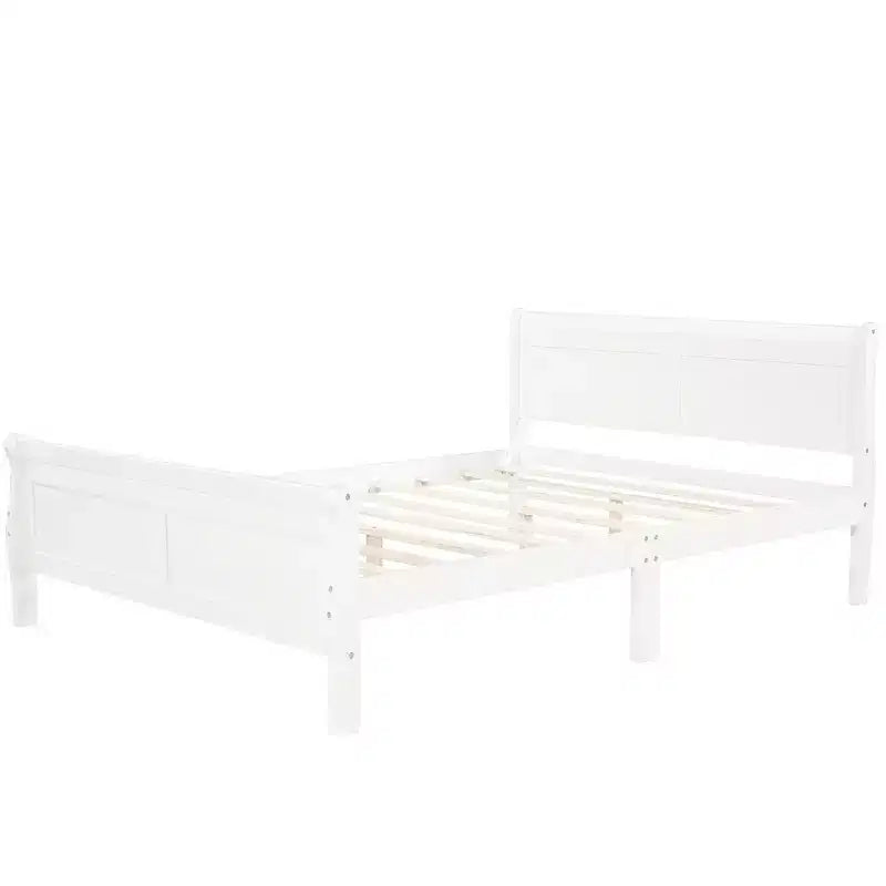 Lit plateforme moderne en bois pleine grandeur avec tête de lit Luxystar