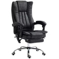 Massage Office Chair with 6 Points and Heat, Reclining Computer Chair with Adjustable Height and Footrest