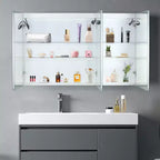 Armoire à pharmacie encadrée Catressa 48 po L x 28 po H avec miroir réglable