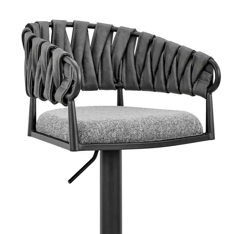 Tabouret de bar pivotant moderne réglable GDFStudio Blaise en similicuir