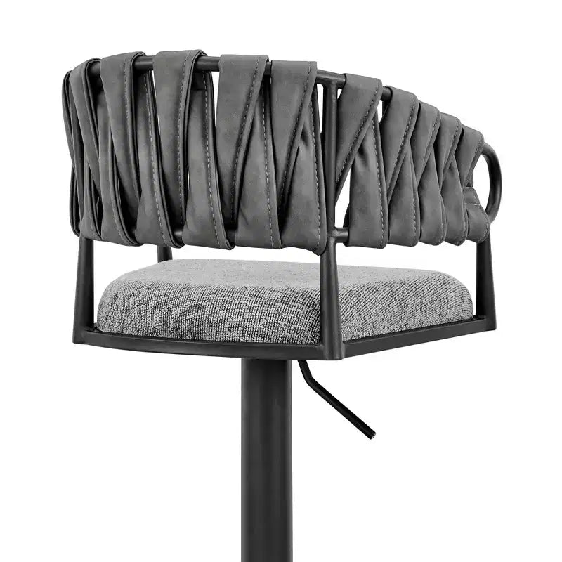 Tabouret de bar pivotant moderne réglable GDFStudio Blaise en similicuir