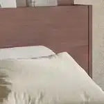Cadre de lit COZONY, plateforme en bois avec tête de lit de rangement, pied de lit surélevé, lattes robustes, pas besoin de sommier tapissier