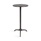 Kate and Laurel Henshall Metal Round Side Table, Bronze, 12x12x24