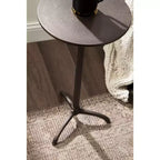 Table d'appoint ronde en métal Kate et Laurel Henshall, Bronze, 12x12x24