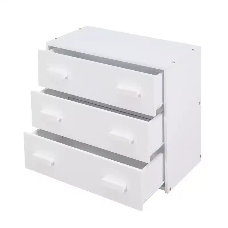 Cadre de lit mezzanine simple en bois Luxystar avec 3 tiroirs et une étagère