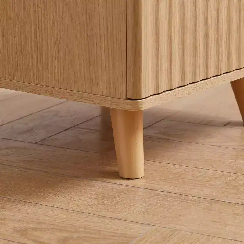 Table de Chevet Moderne avec 2 Tiroirs et Rangement Sécurisé, Charge USB, pour Chambre à Coucher et Salon