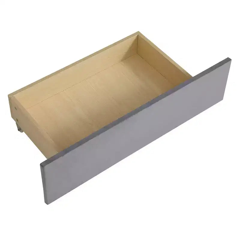 MAYEERTY Cadre de lit robuste en MDF et panneaux de particules avec espace de couchage supplémentaire et assemblage facile
