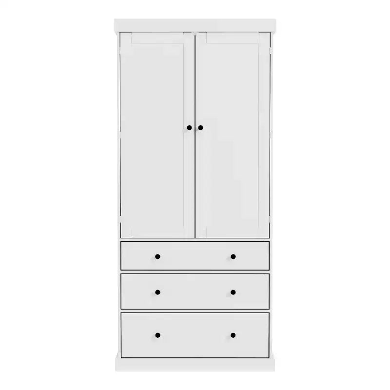 Étagères de porte de garde-manger de cuisine de ferme, armoire de rangement haute autonome avec 3 étagères réglables et 3 tiroirs pour salle à manger
